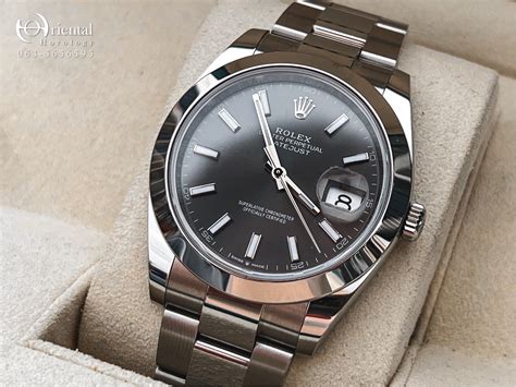 rolex datejust 41mm leather strap